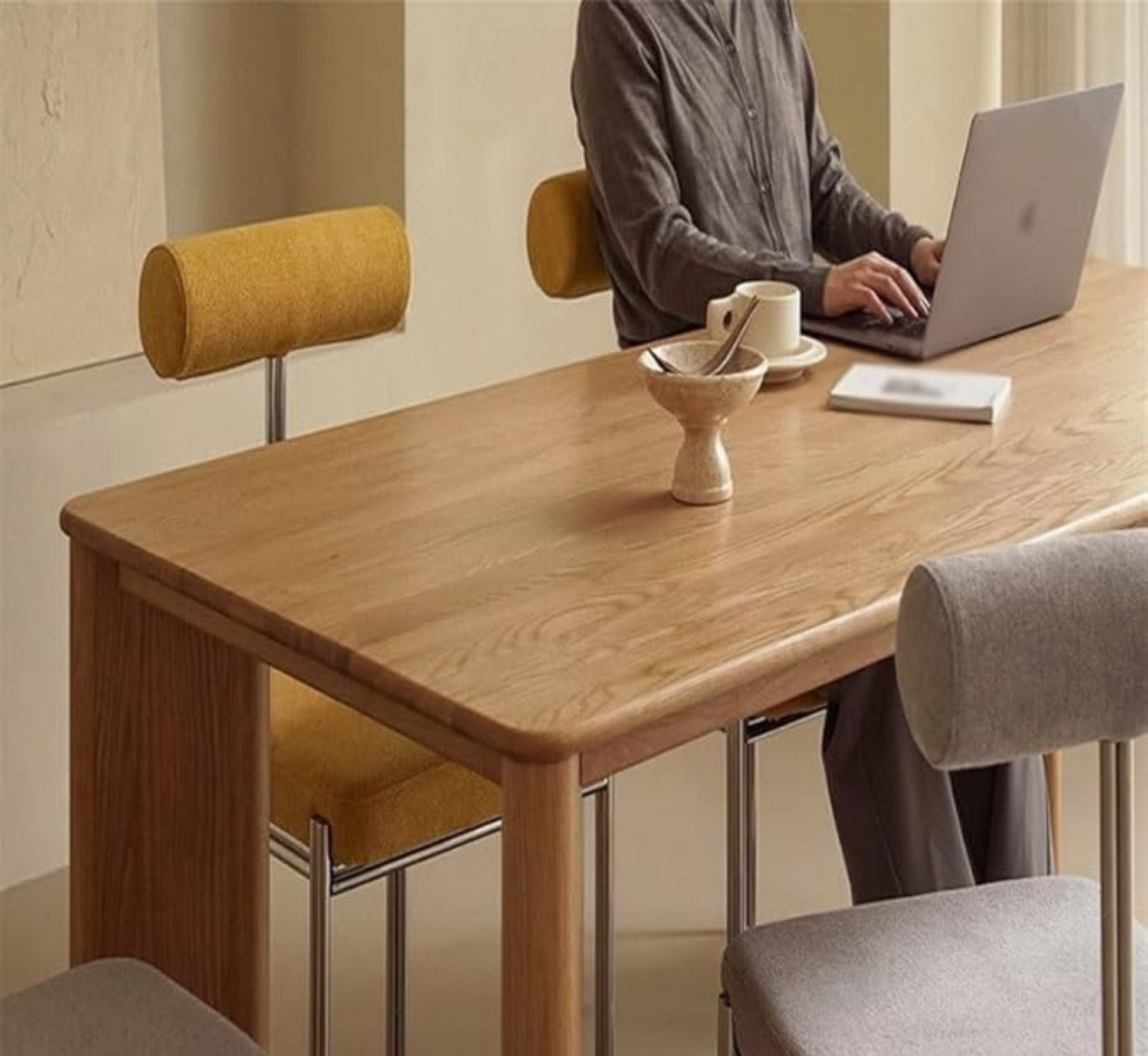 Mocha Wooden Dining Table Set