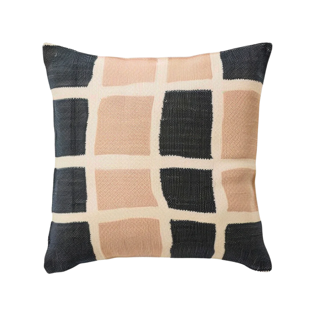 Cotton Handwoven Cushion Cover-Bonnie