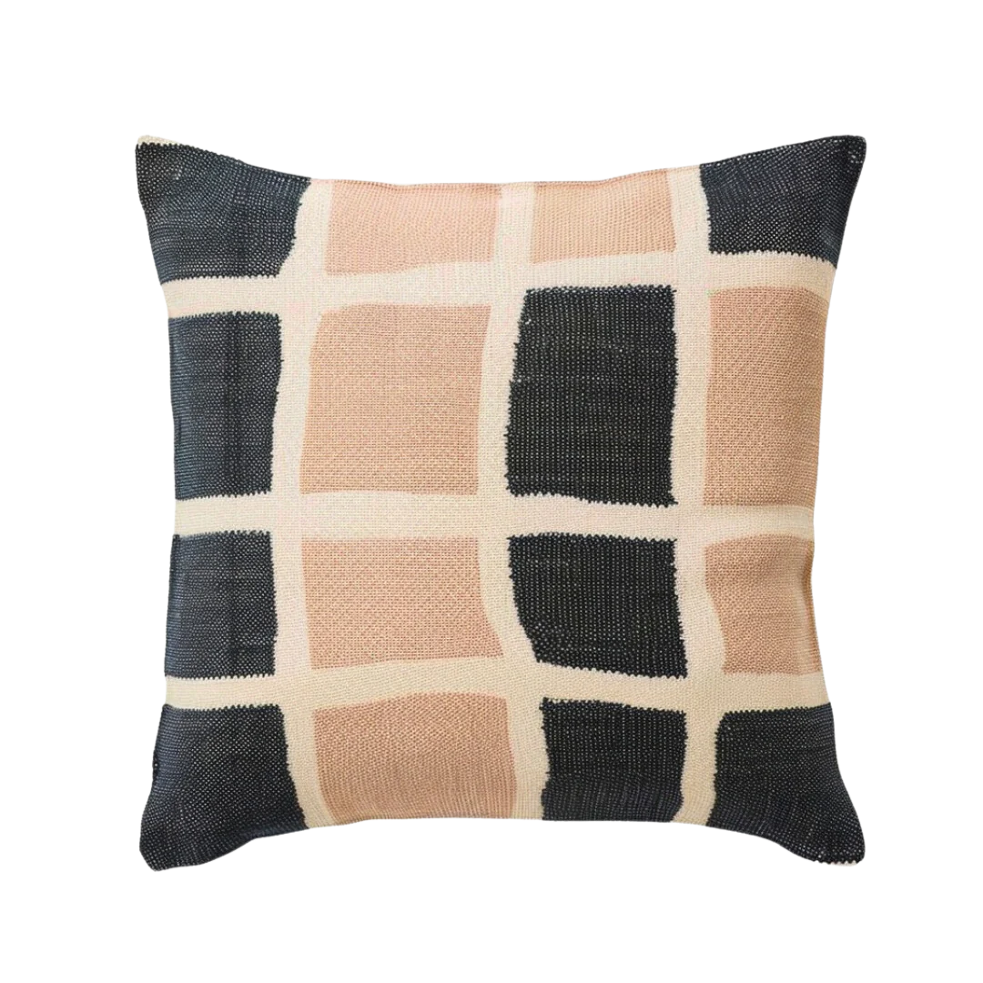 Cotton Handwoven Cushion Cover-Bonnie