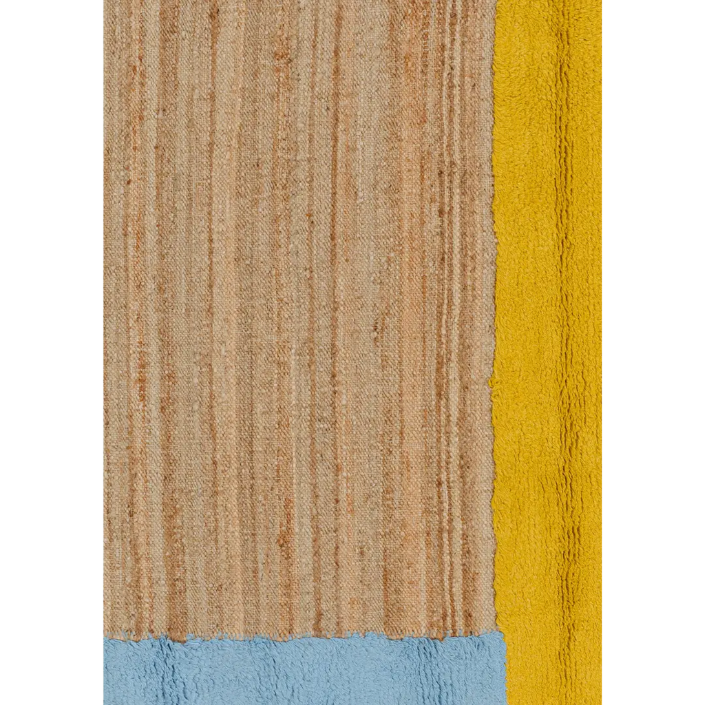 Hemp & Wool Hand knotted Carpet-Dunazure