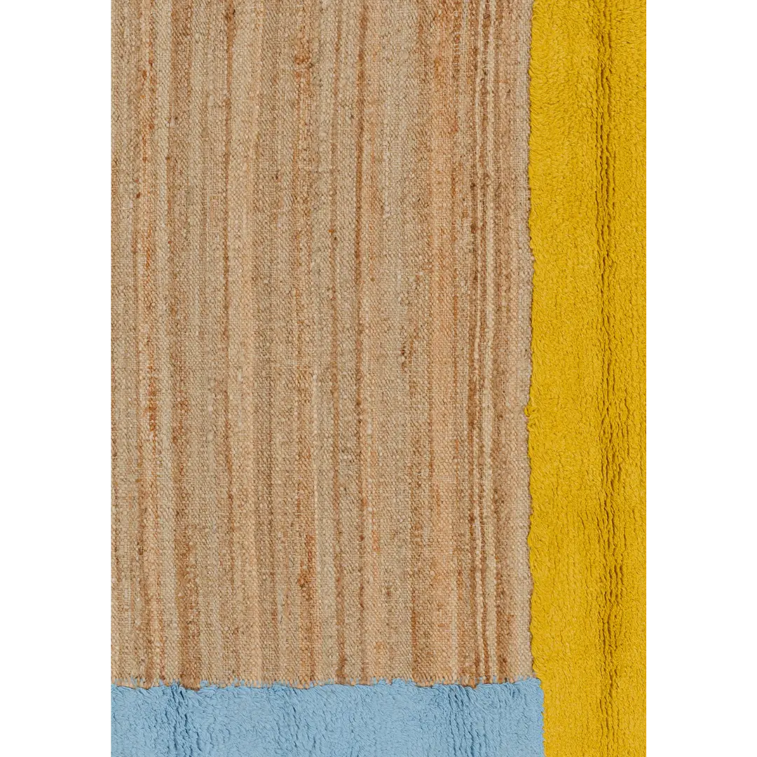 Hemp & Wool Hand knotted Carpet-Dunazure