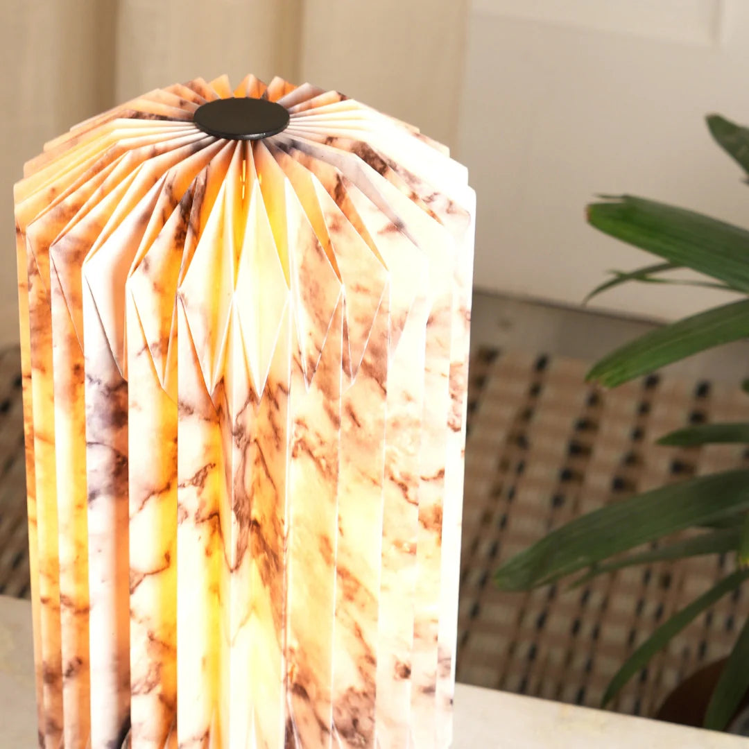 Marble Print Table Lamp