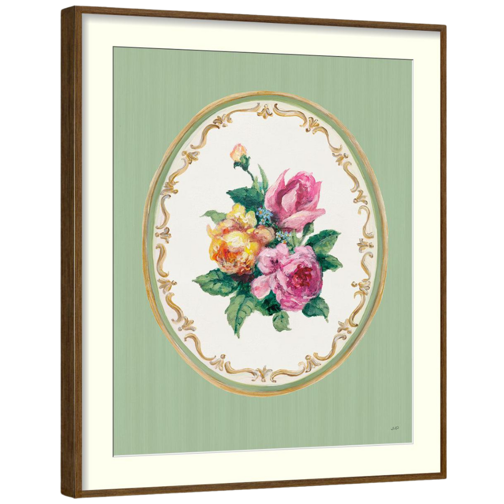 Gallery Wall Art: Floral Cameo | Set of 6