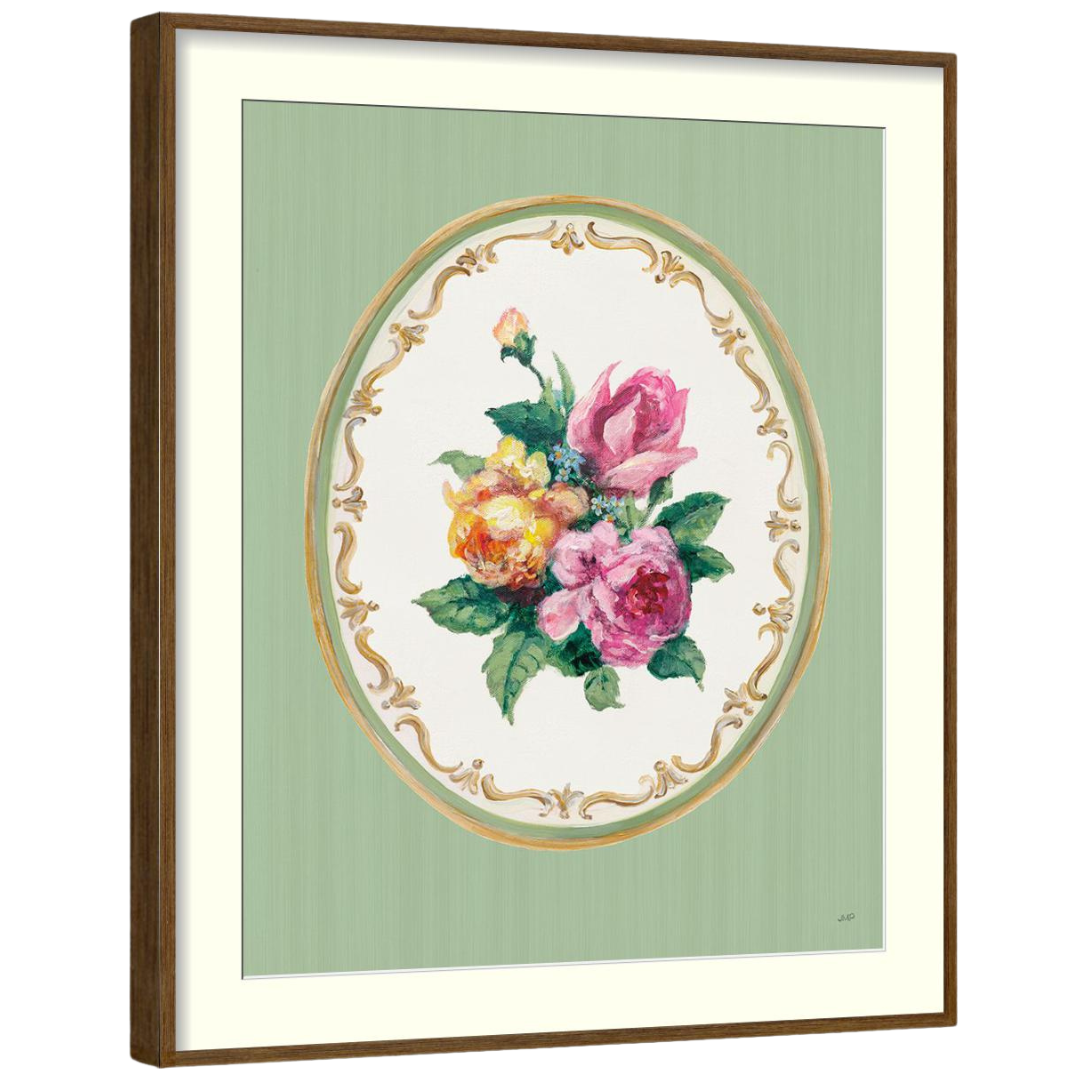 Gallery Wall Art: Floral Cameo | Set of 6