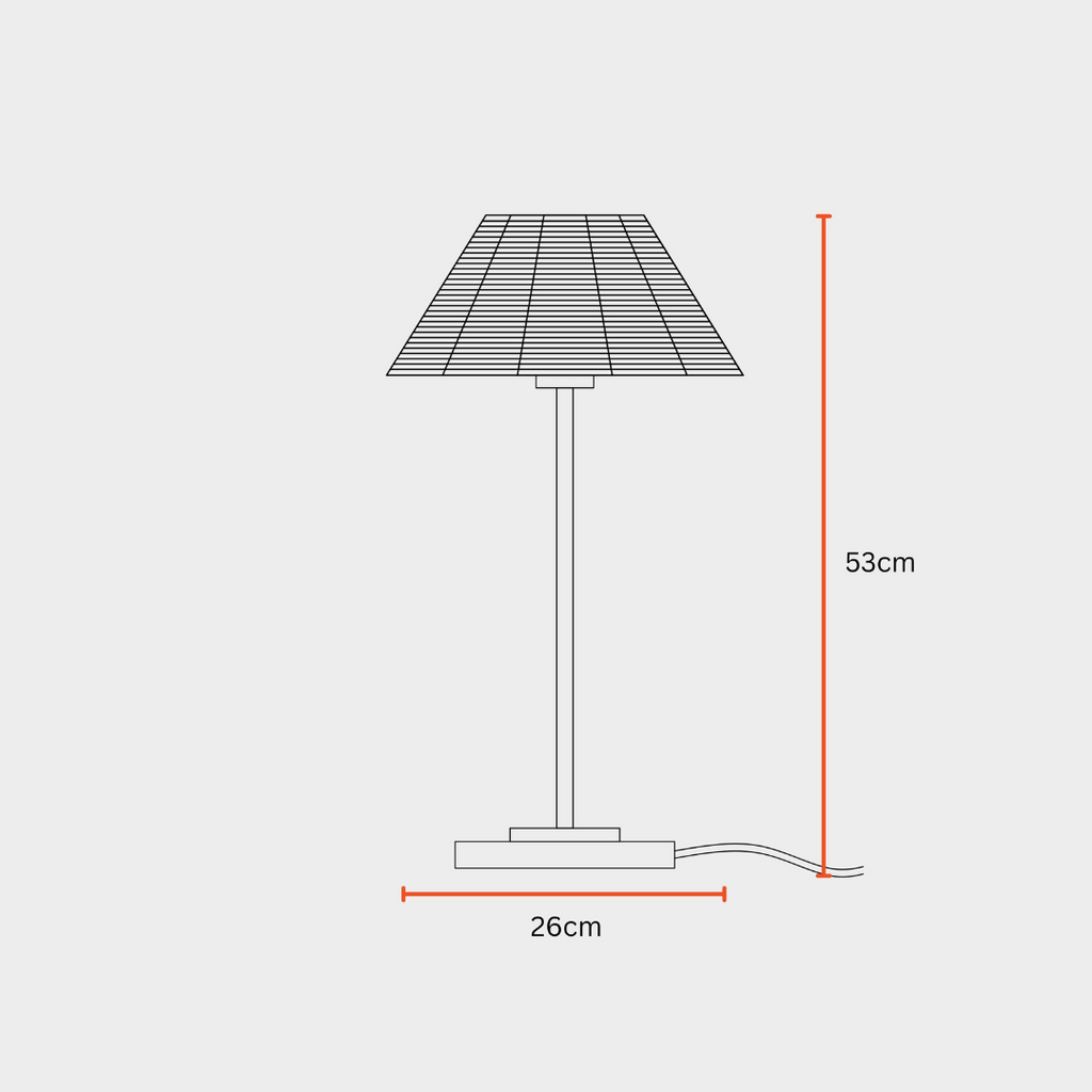Natural Cane Table Lamp