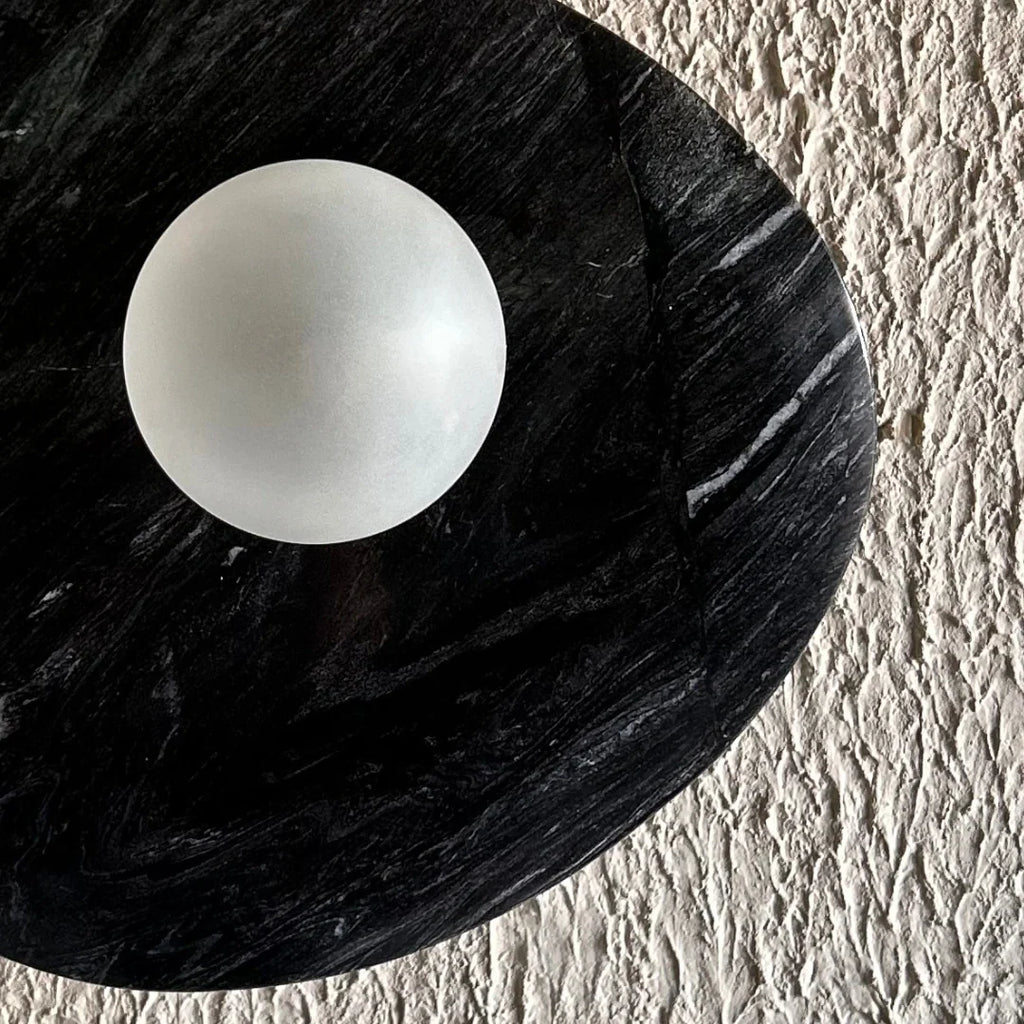 Aureole Textured Black Wall Light