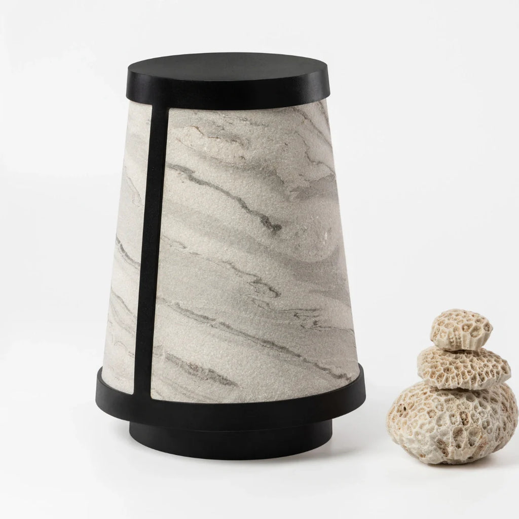 Nora Lamp - Zebra Marble
