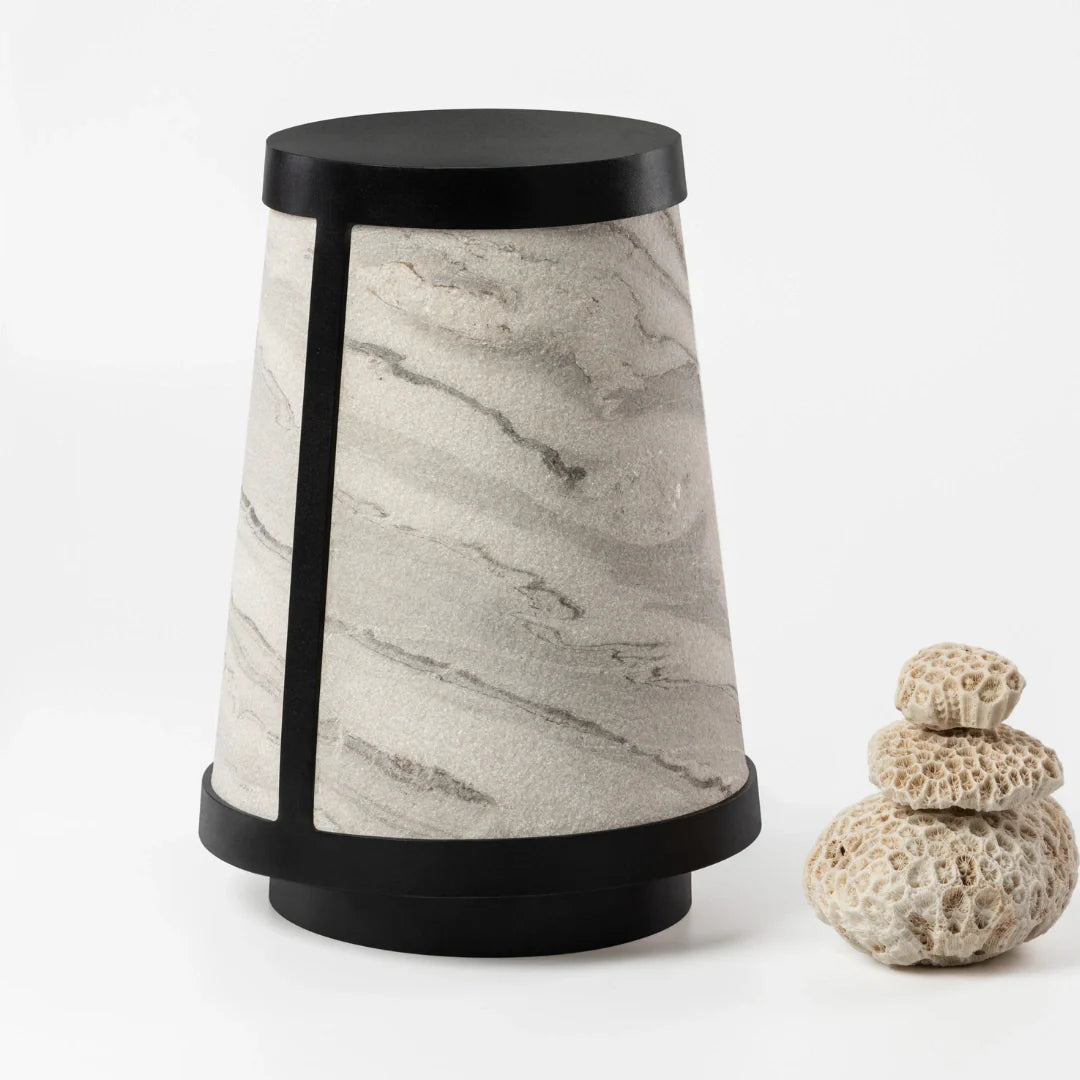 Nora Lamp - Zebra Marble