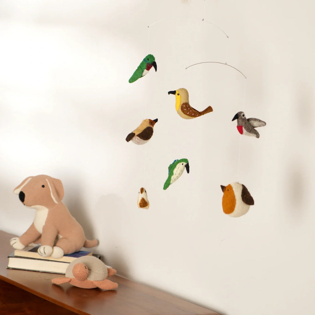 Felt Ornaments - Hanging Mobile (Birds)