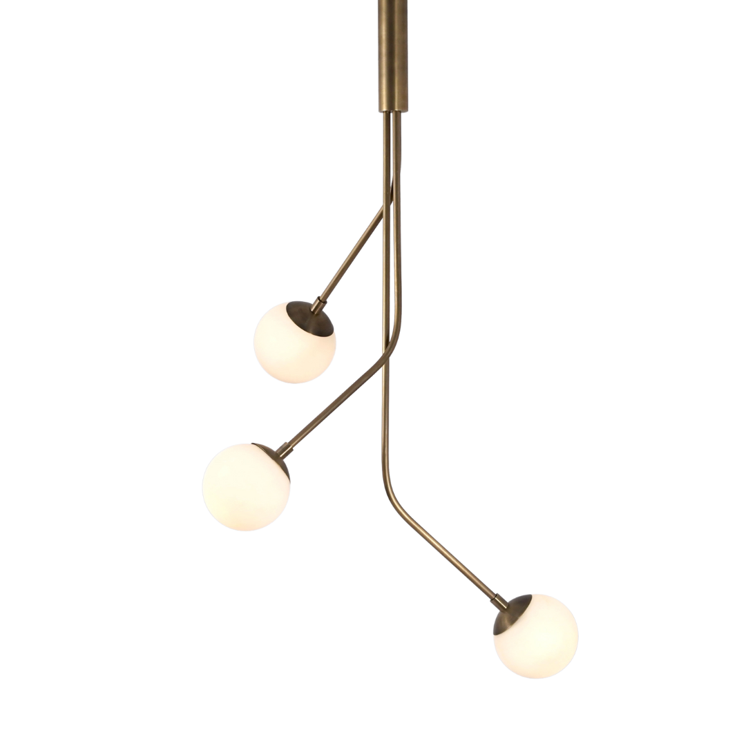 Rhythm Three Glass Globe Pendant