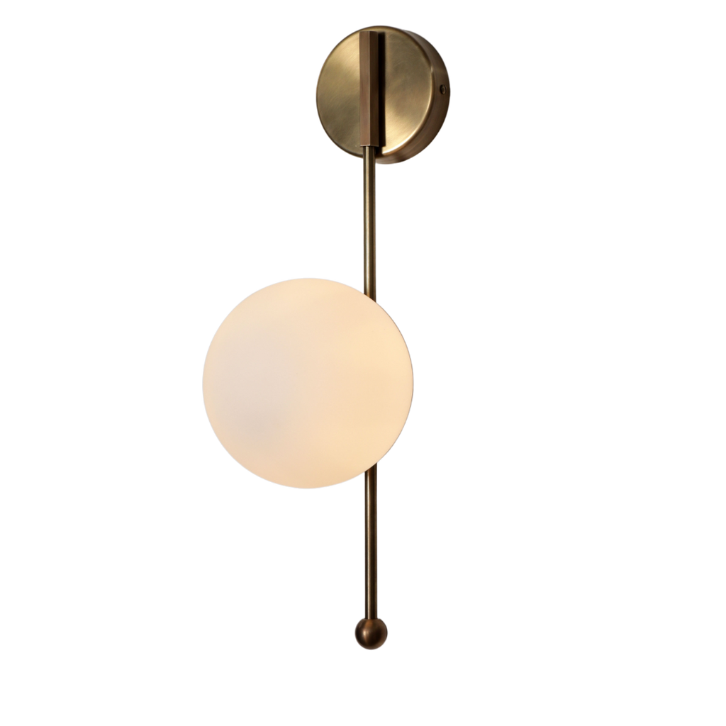 Drop Wall Sconce Two Glass Globe