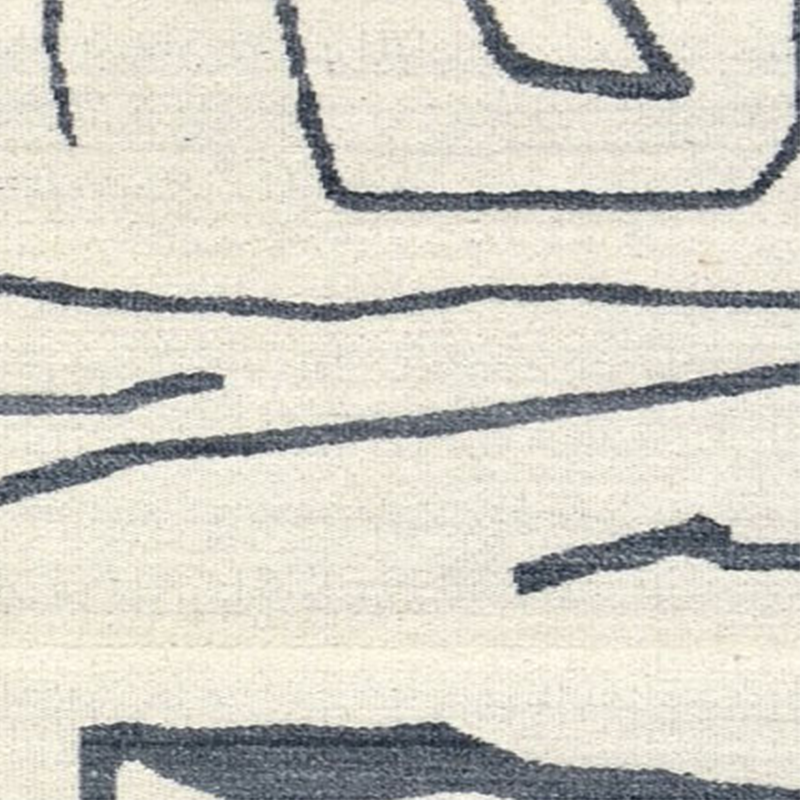 Minimal Art Reversible Rug - Off white