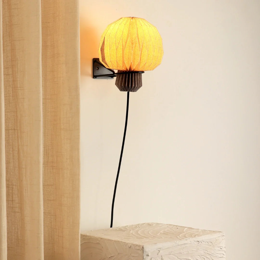 Amber Sconce Origami Wall Lamp