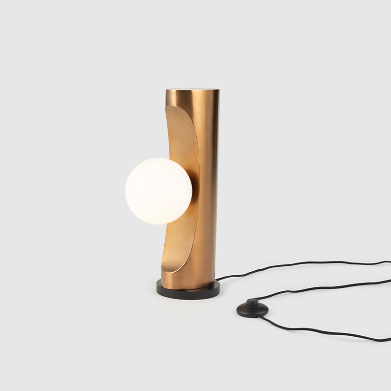 Notch Table Lamp - Rose Gold