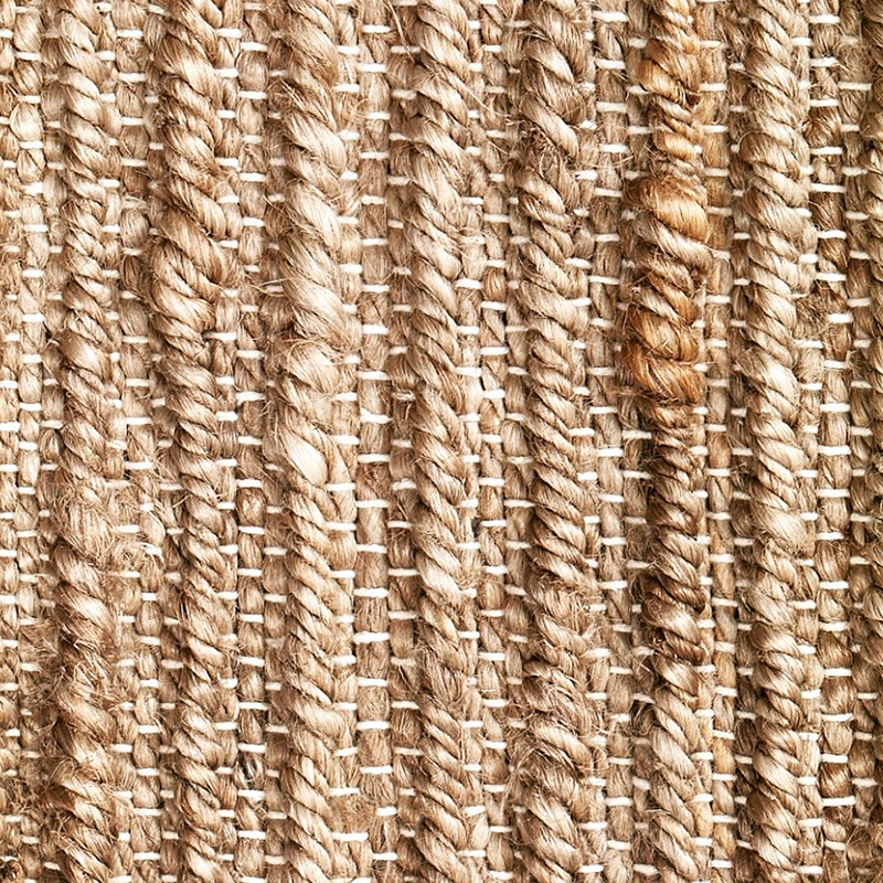 Hemp Handwoven Rug_Natural Ribbon