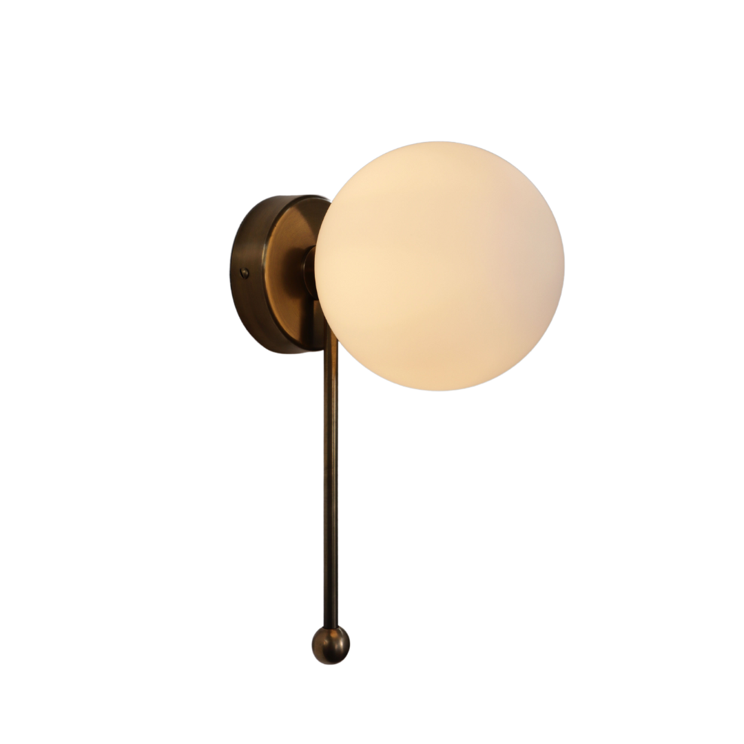 Drop Wall Sconce Glass Globe