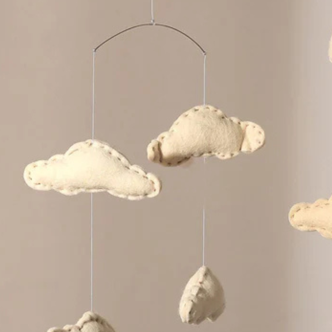 Felt Ornaments - Hanging Mobile (Cloud)