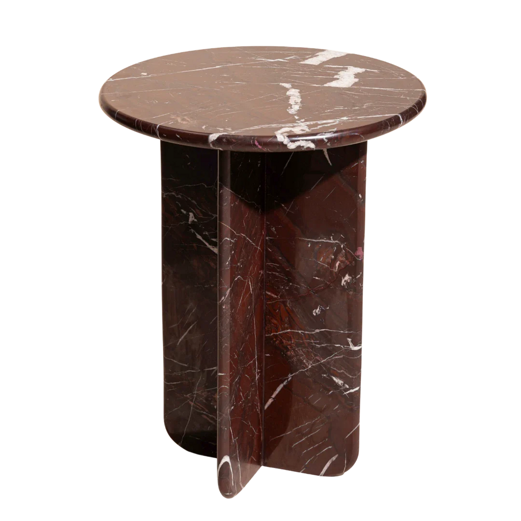 Norge Marble Table - Rosso