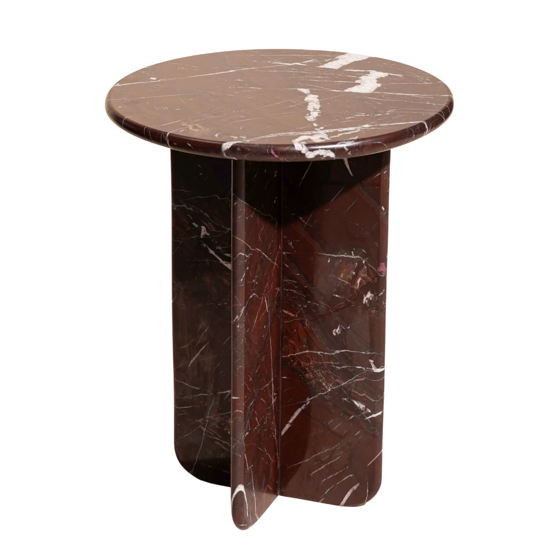 Norge Marble Table - Rosso