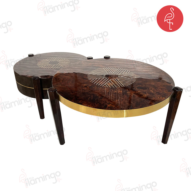 Atlantis Burnt Veneer Lux Table