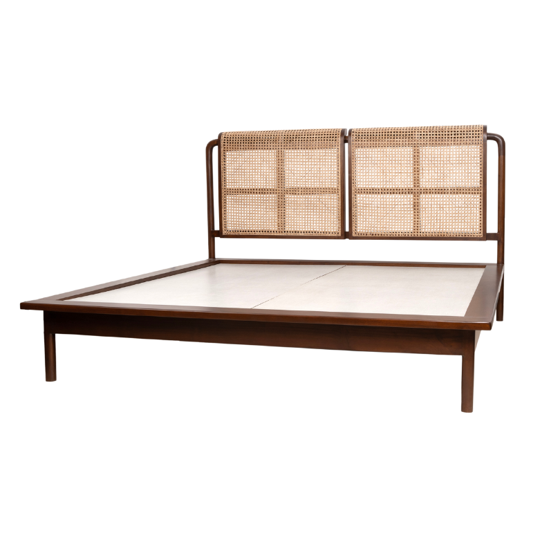 Soho Rattan Teakwood Bed