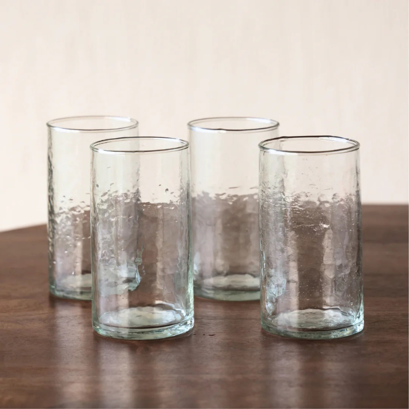 Hammered Glasses Set of four