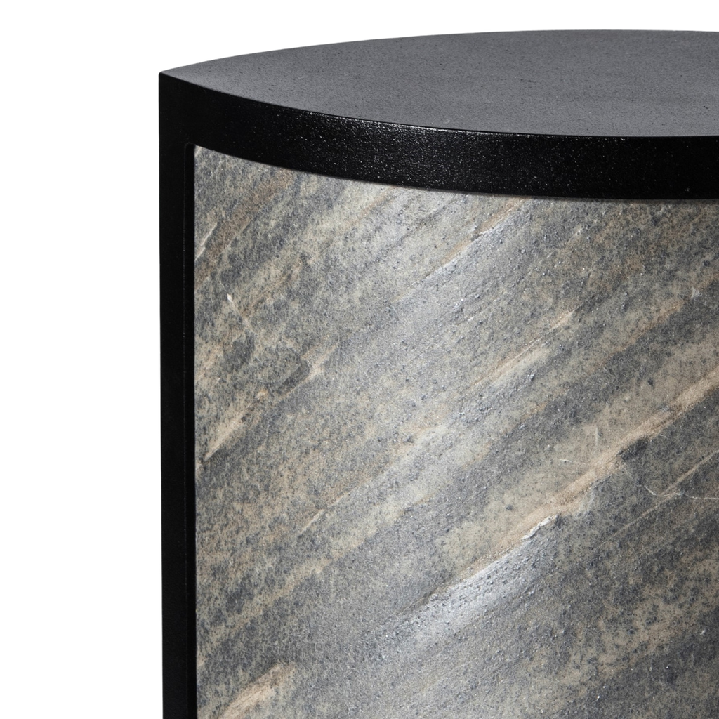 Iris Table Lamp - Ocean Black Stone