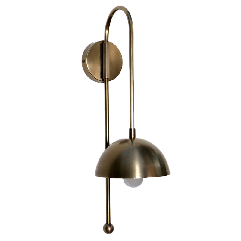 A Wall Sconce Brass Dome