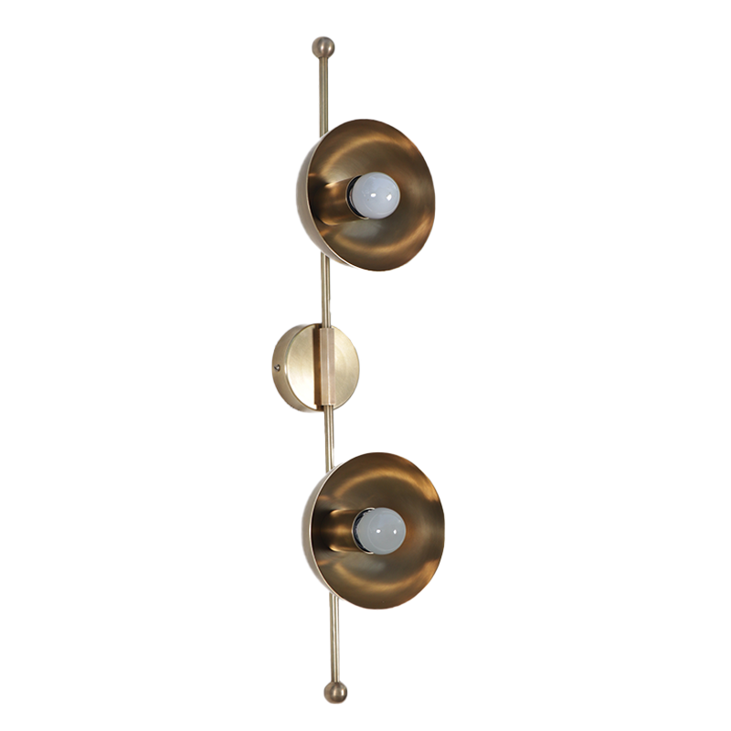 Mod Wall Sconce Brass Dome
