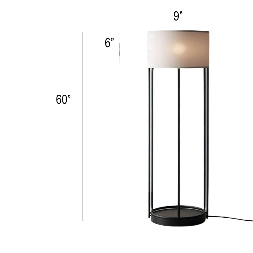 Lumina Elegante Beige Shade Floor Lamp