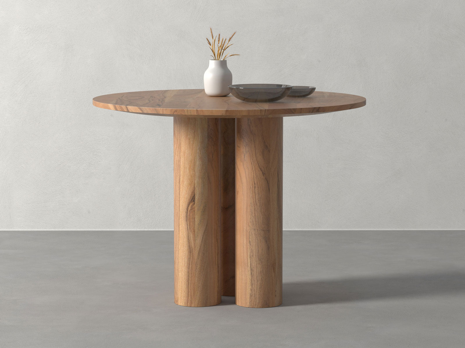 4 Seater dining table, solid acacia wood