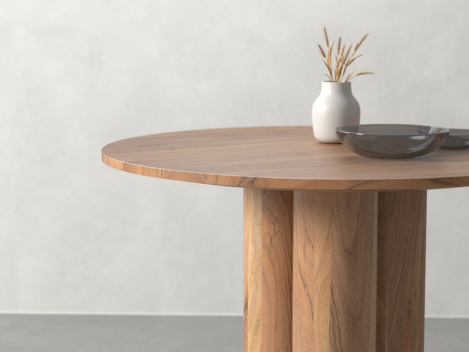 4 Seater dining table, solid acacia wood