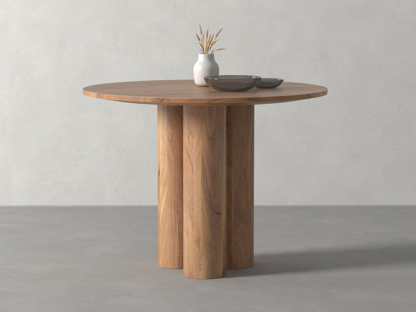 4 Seater dining table, solid acacia wood