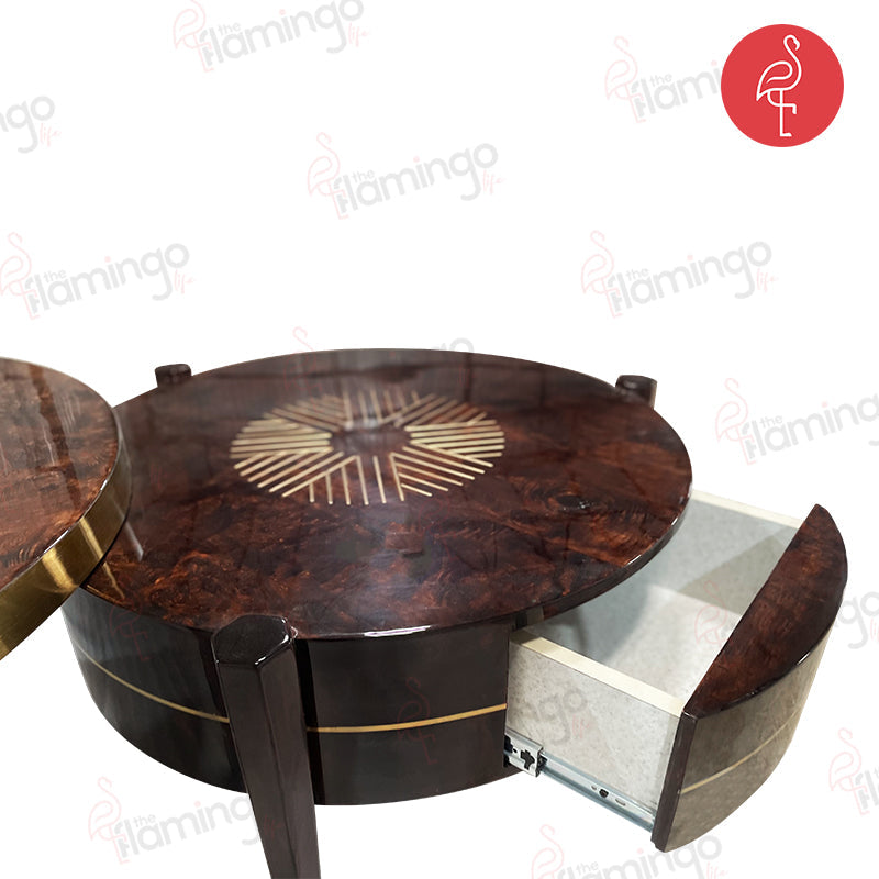 Atlantis Burnt Veneer Lux Table