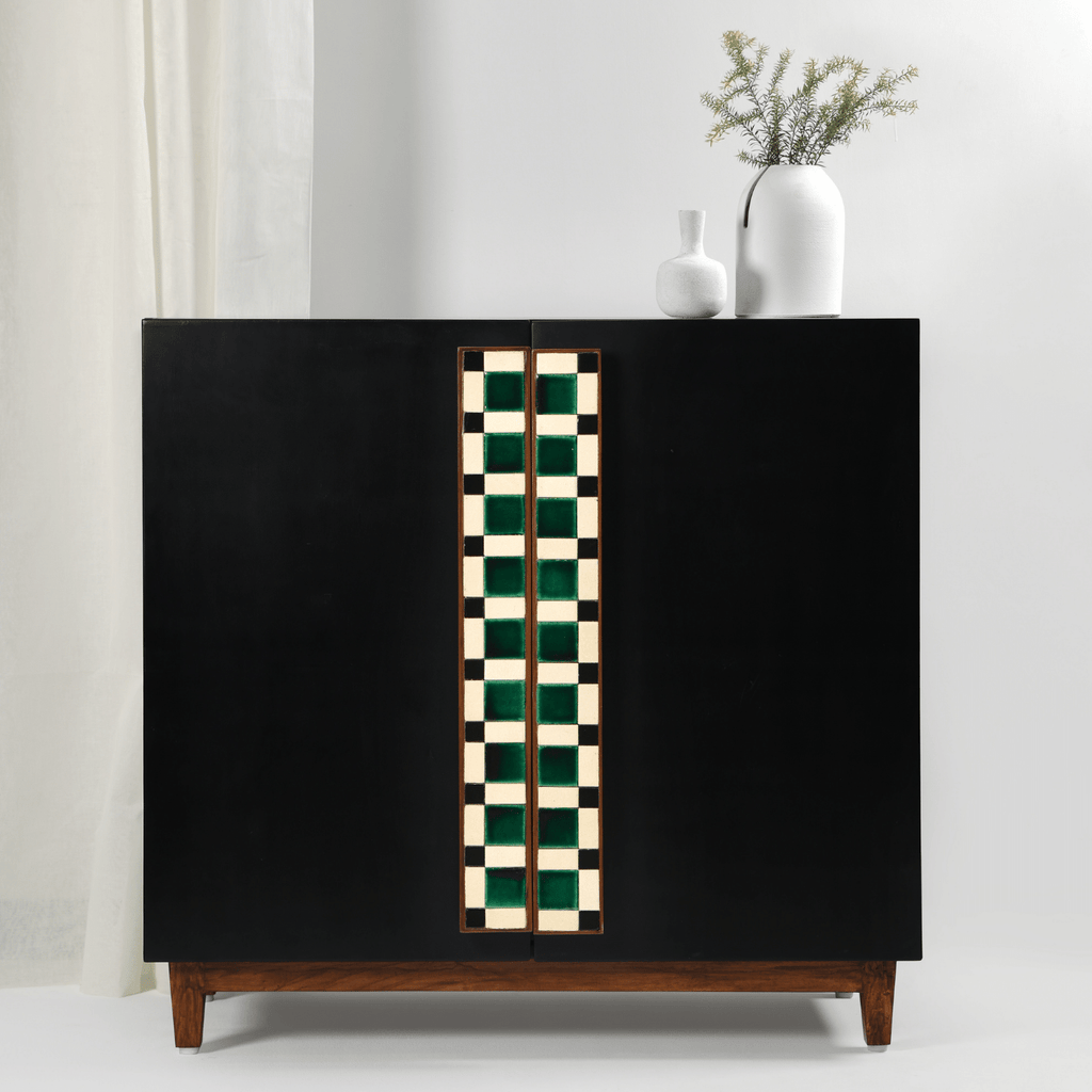 Tartan Double Door Cabinet