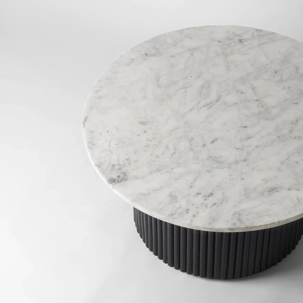 Marble Top Nesting Table Set