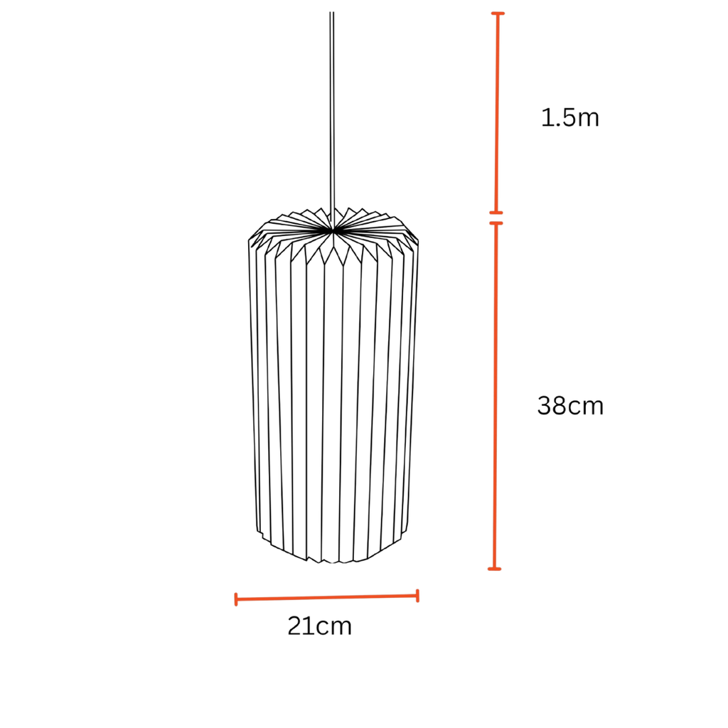 Drum Pendant (Marble Print)