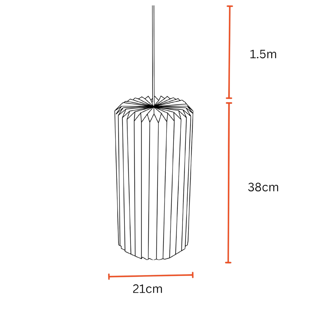 Drum Pendant (Marble Print)