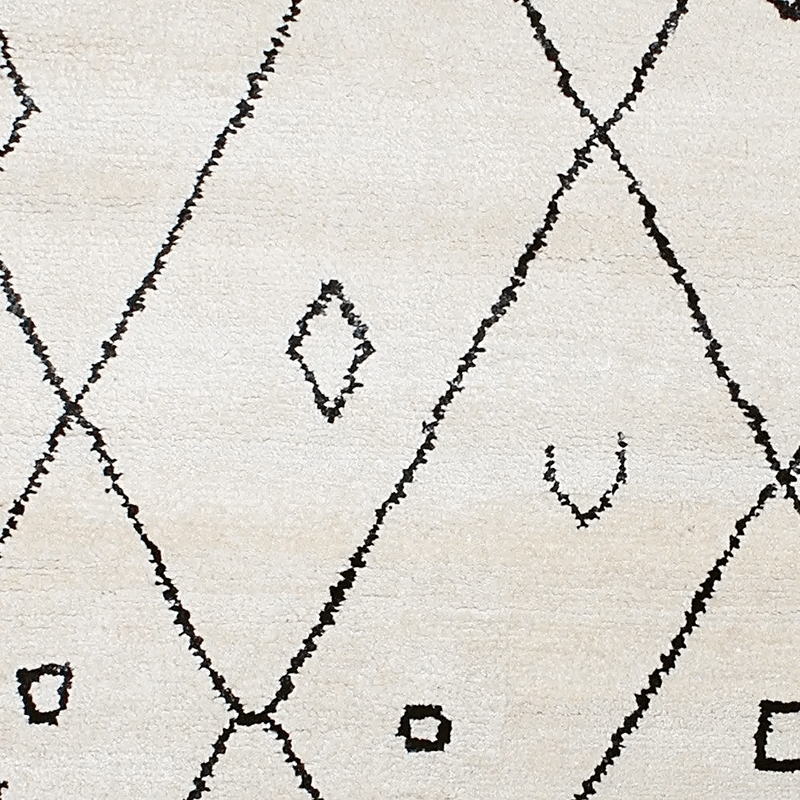 Bamboo Silk HandKnotted Carpet_Classic Diamond