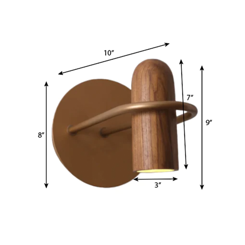 Shell Wood Wall Sconce