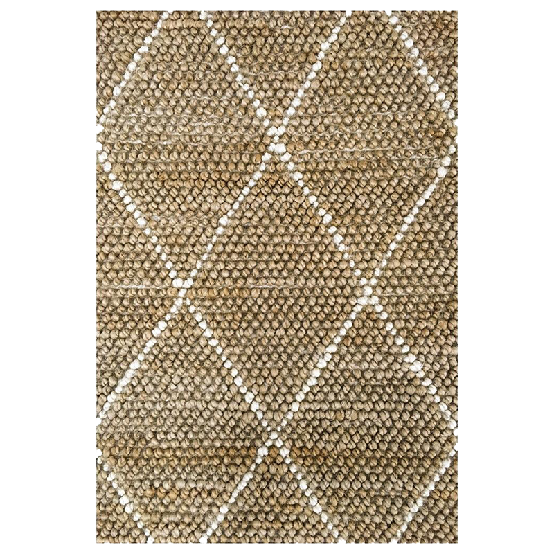 Hemp Hand Woven Rug: Loop Beni