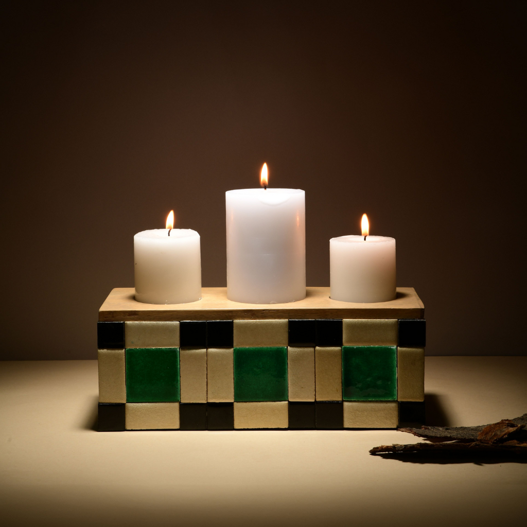 Blade of Grass Candle Holder