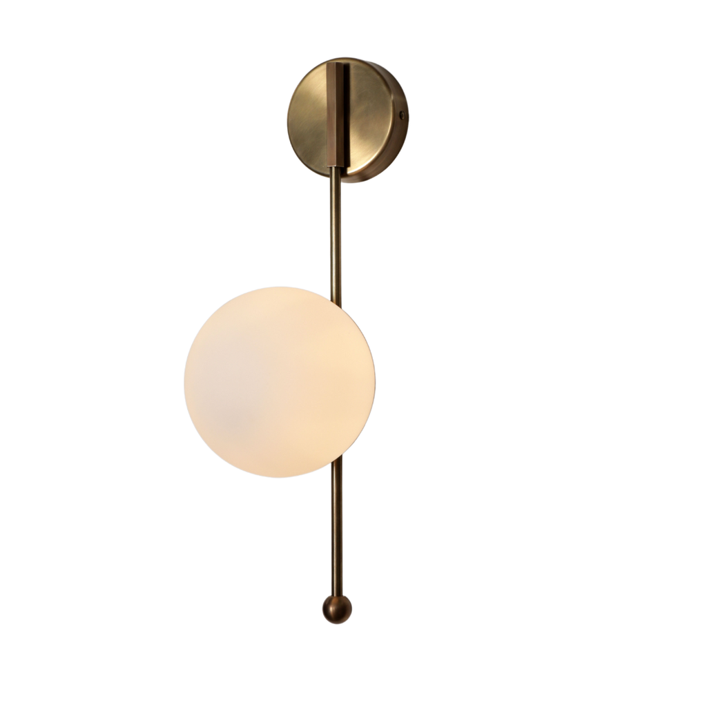 Drop Wall Sconce Two Glass Globe