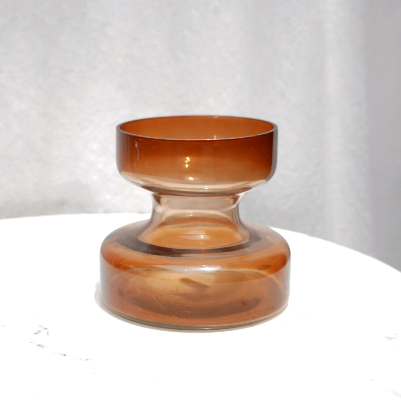 Haze Brown Glass Vase