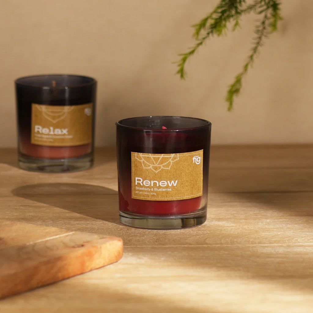 Renew Berries Vegan Scented Candle - Palm Wax Scented