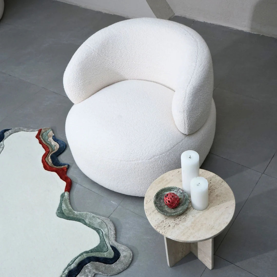Leia Bouclé Swivel Chair