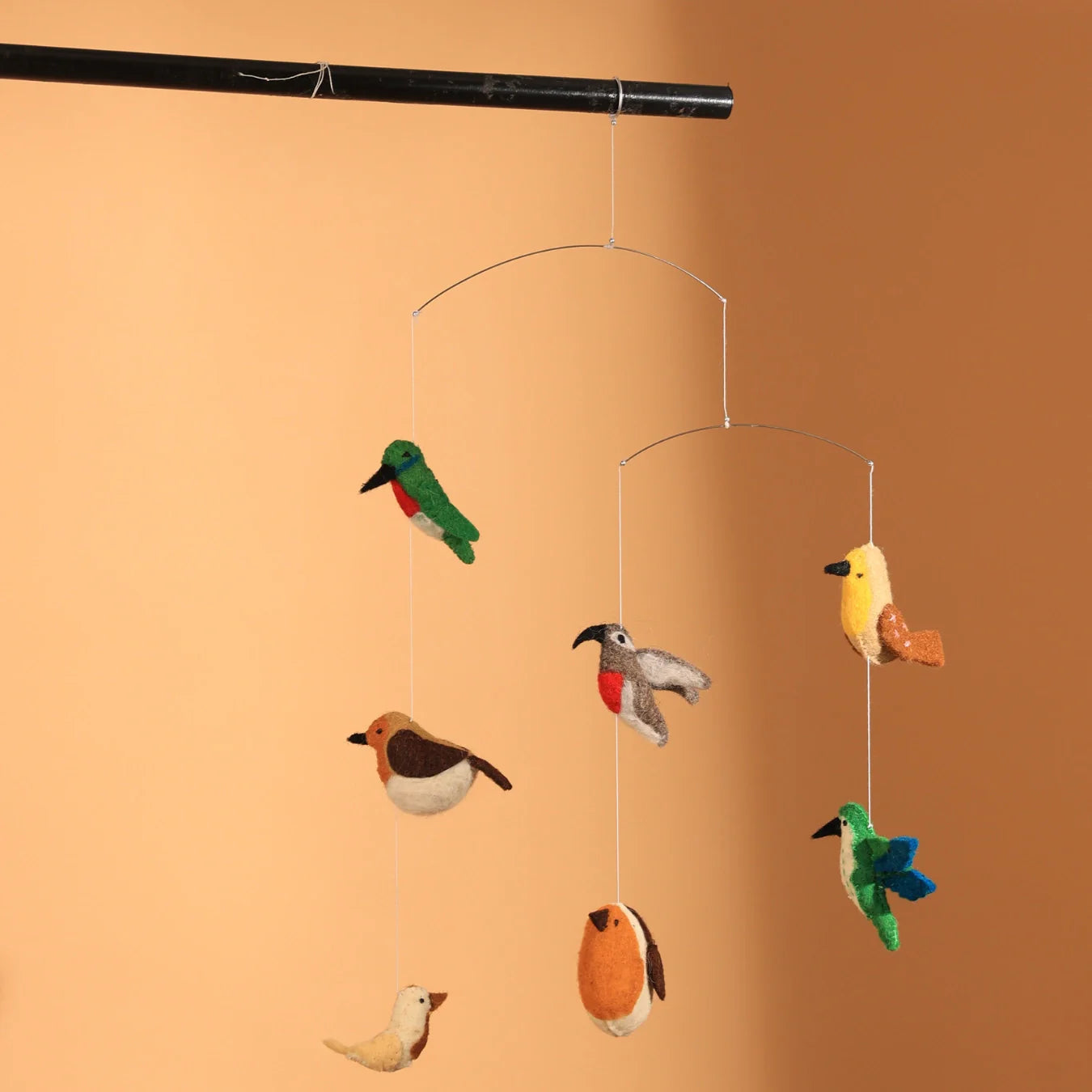 Felt Ornaments - Hanging Mobile (Birds)
