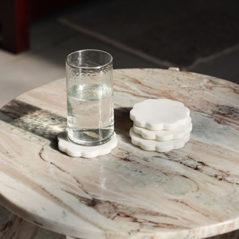 Scallop Marble Coasters