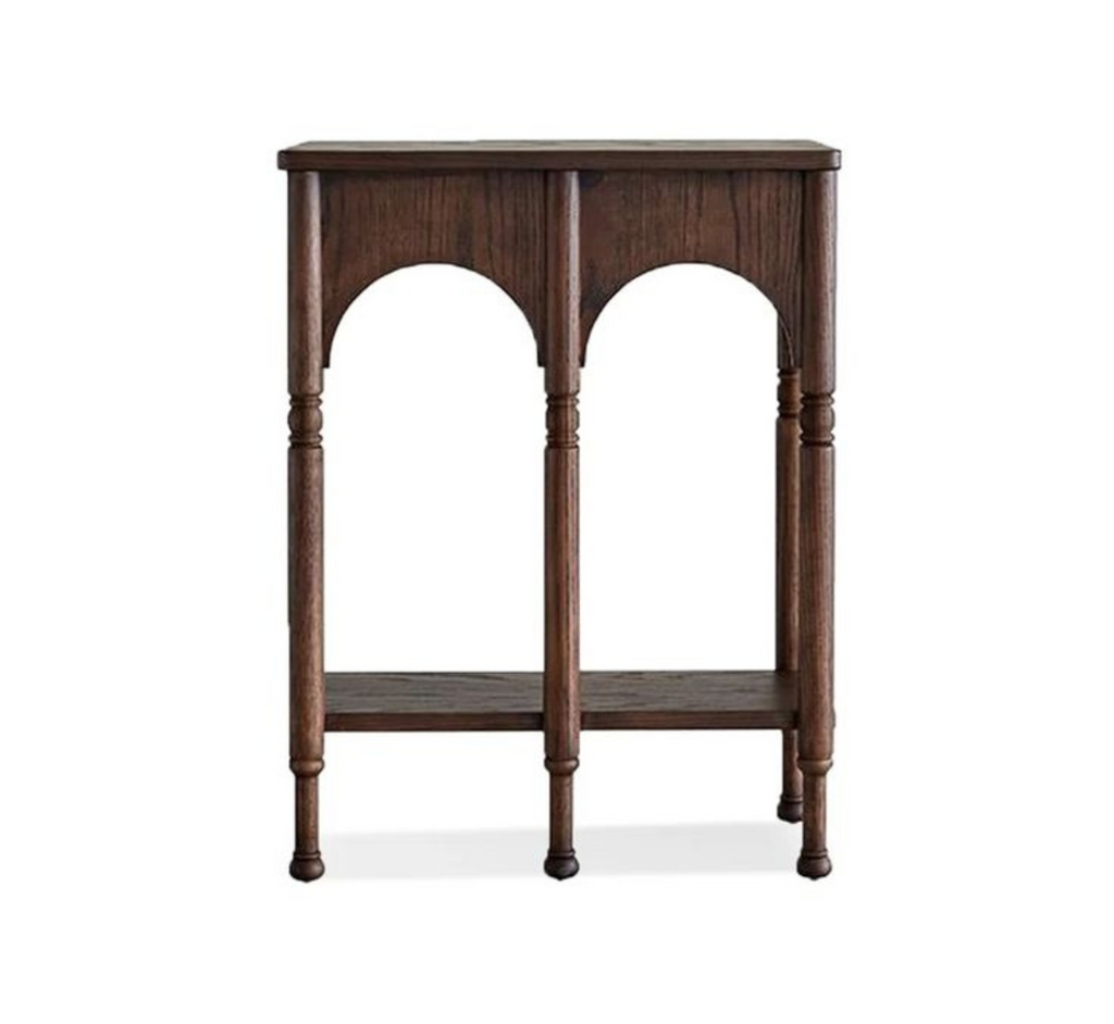Cara Wooden Storage 2-Tier Console Table