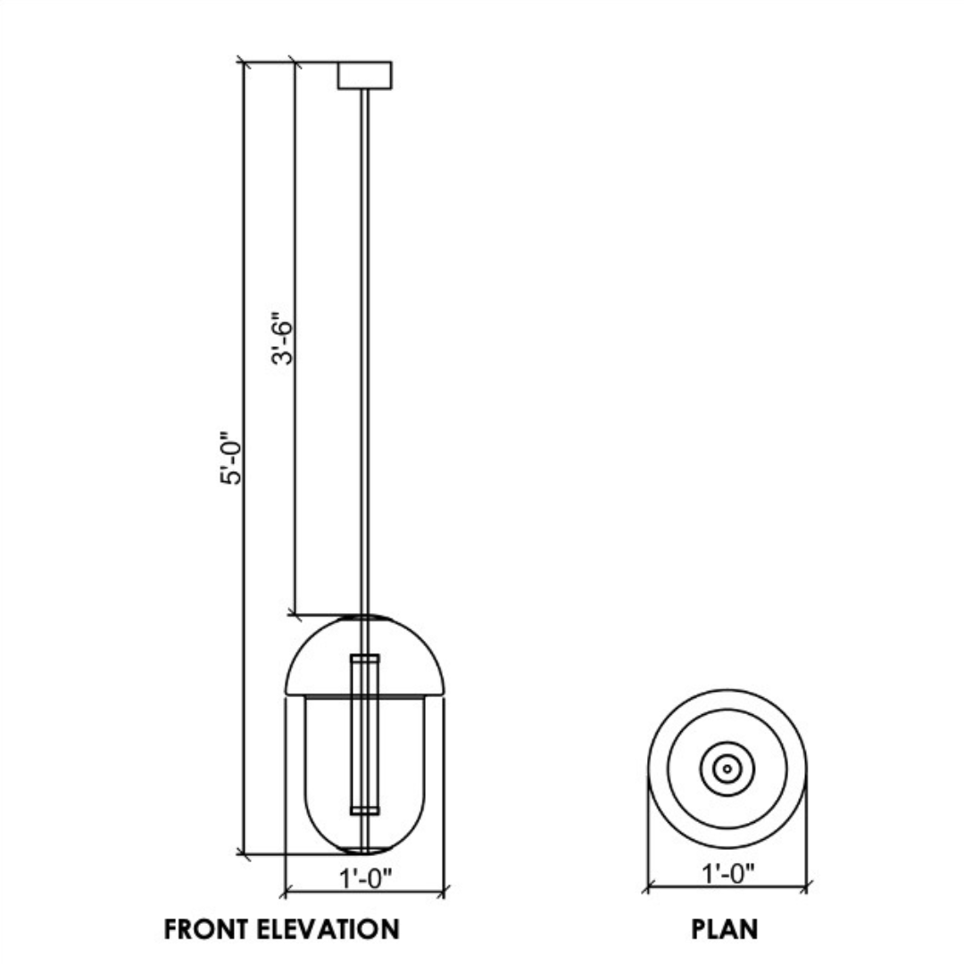 Capsule Hanging Pendant Light HPL 4